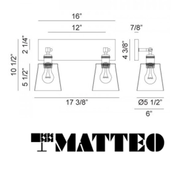 Kinsley Wall Sconce by MATTEO - BRAND NEW IN BOX! 𝟐 𝐚𝐯𝐚𝐢𝐥𝐚𝐛𝐥𝐞 - Picture 2 of 11
